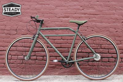 Steady Esresso Racer Classic Cafe Racer Rule Boardtrack Bike City Urban Old Street Race Bicycle Guys